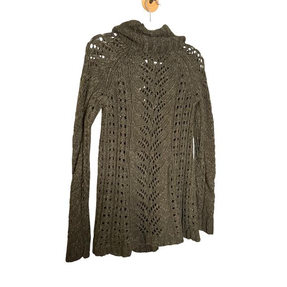 Sleeping on Snow Anthropologie Dark Green Eldora Turtleneck Sweater - Picture 8 of 8